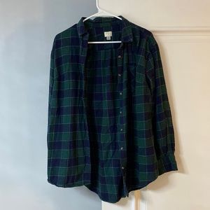 BLUE AND GREEN FLANNEL